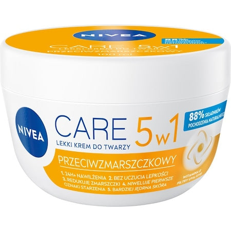 NIVEA Care 5în1 — cremă antirid pentru față, 100 ml - vivimall.ro