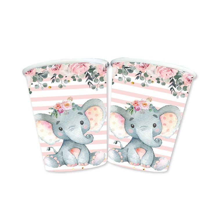 Set 10 Pahare Cu Elefant | LittleParty