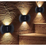 Комплект от 4 двупосочни соларни LED стенни лампи | SolarVibe