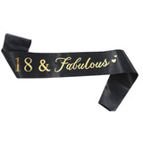 Set 2 Piese Coronita Silver Si Panglica 18Fabulous | Fabulous18