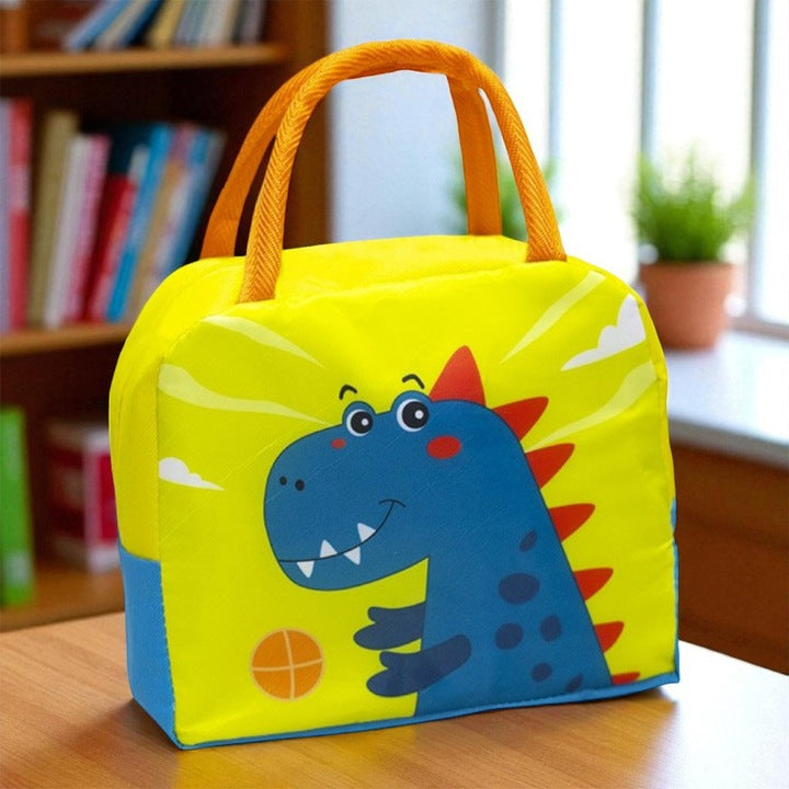 Жълта изолирана чанта с щампа на динозавър | HappyTote 6