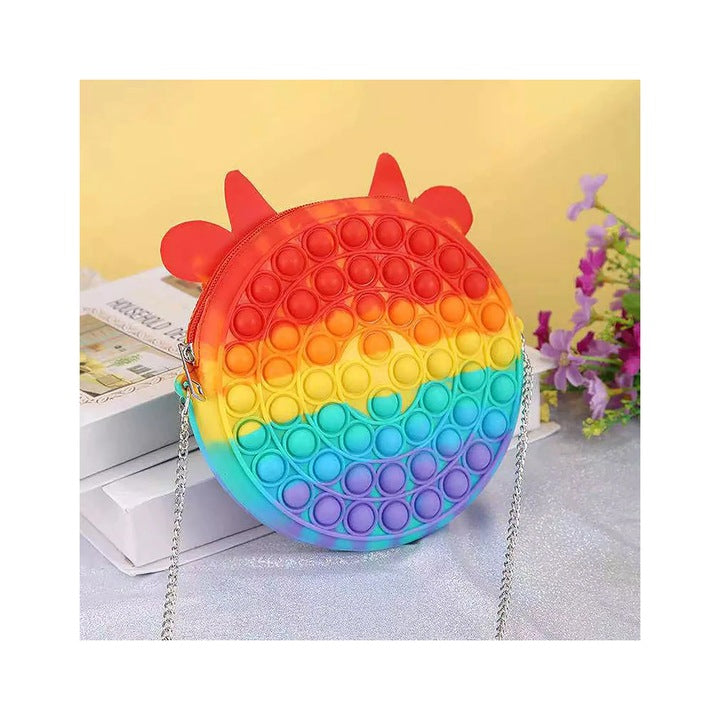 Чанта Pop It Cow Rainbow | BubbleBag 2