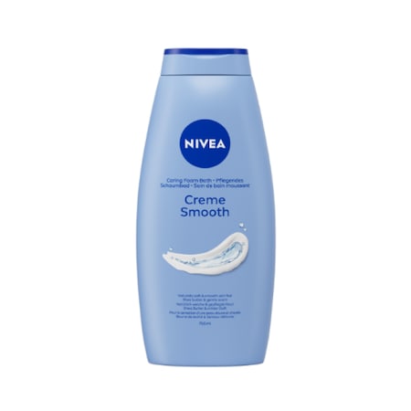 NIVEA Creme Smooth — Spumă de baie cremoasă, 750 ml, cu vitamina E - vivimall.ro
