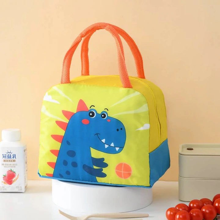 Жълта изолирана чанта с щампа на динозавър | HappyTote 6