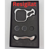 Resigilat: Husa Metalica Compatibila cu iPhone 16 Pro, Flippy, Protectie pentru Colturile Telefonului si Camera, Aliaj, Antisoc, Antizgariere, Argintiu