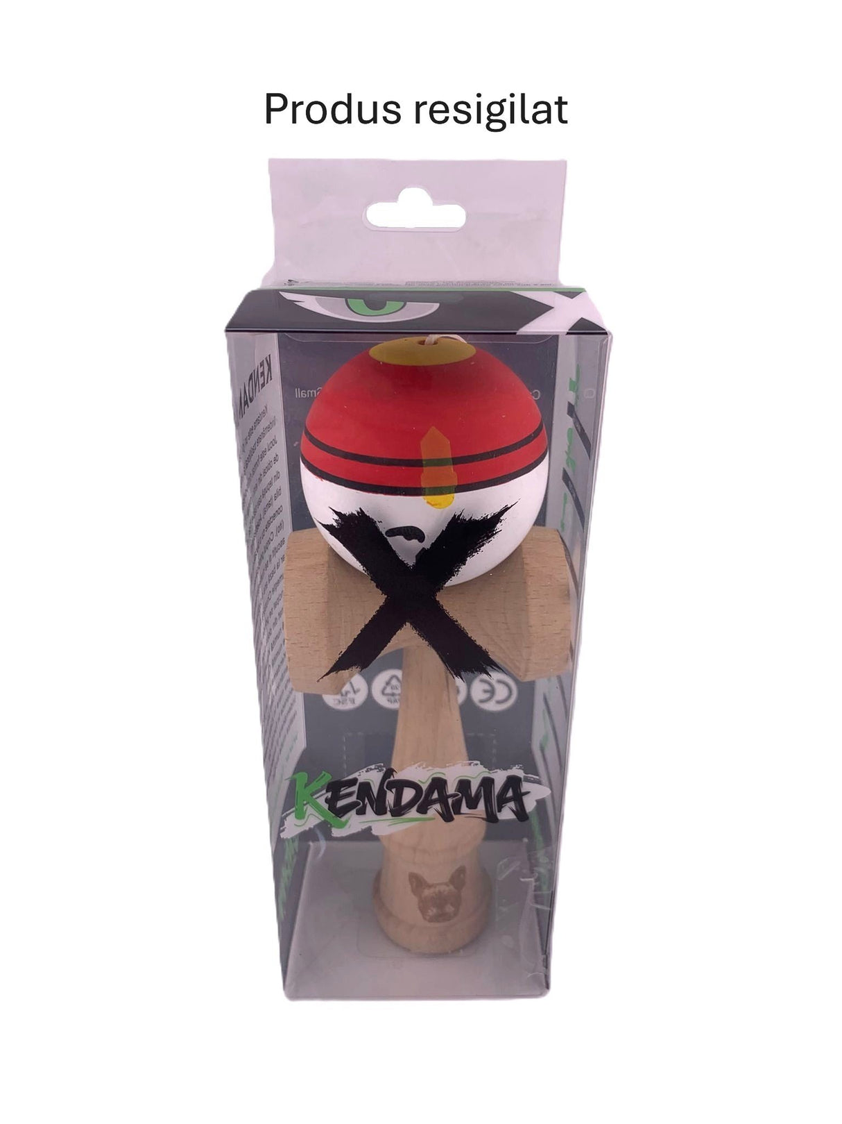 RESIGILAT - Kendama X Originala, Profesionala, Flippy, Big Cups V2, Model Rege Super Sticky Legendary Cupe Mari, Rulment Metalic cu Ata 55 cm, Maner Maro