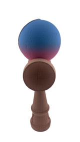 RESIGILAT - Kendama X Originala, Profesionala, Flippy, din Lemn, Rubber Grip, 18 cm, Albastru/Roz - vivimall.ro