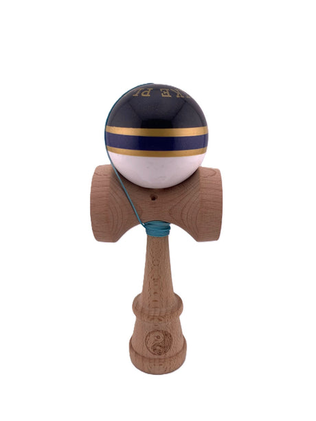RESIGILAT - Kendama X Originala ROYAL SPIKE, Profesionala, Flippy, Cupe Mari KING SIZE V3, Super Sticky, Gaura in Baza, Rulment Metalic, din lemn 18 cm, Ata 62/65 cm, Inel Albastru inchis