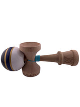 RESIGILATE - Kendama X Originala ROYAL SPIKE, Profesionala, Flippy, Cupe Mari KING SIZE V3, Super Sticky, Gaura in Baza, Rulment Metalic, din lemn 18 cm, Ata 62/65 cm, Inel Albastru inchis - vivimall.ro