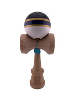 RESIGILATE - Kendama X Originala ROYAL SPIKE, Profesionala, Flippy, Cupe Mari KING SIZE V3, Super Sticky, Gaura in Baza, Rulment Metalic, din lemn 18 cm, Ata 62/65 cm, Inel Albastru inchis - vivimall.ro