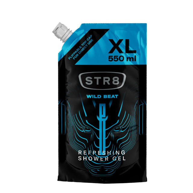 Rezerva Gel de Dus Pentru Barbati, STR8, Wild Beat, 550 ml - vivimall.ro