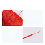 Rola ata pentru bratari martisor, Shamballa, grosime 0,7 mm, nylon, rola de 100 m, Rosu, Flippy - vivimall.ro