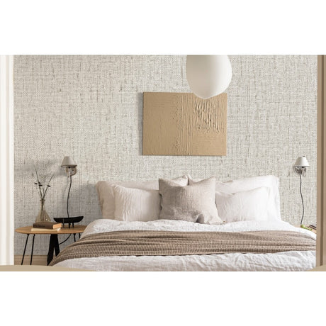 Rola Autoadeziva pentru Perete, Vivimall, din Panza, 10 m, Rezistenta la Umezeala, 2.5 mm Grosime, Model Texturat, Maro - vivimall.ro