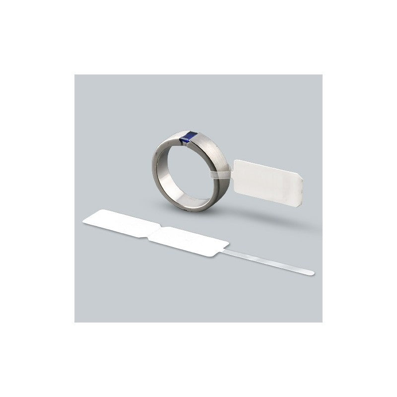 Rola Etichete Bijuterii, Vivimall, 1000 et./rola, din Plastic, 90 x 30 mm, Alb - vivimall.ro