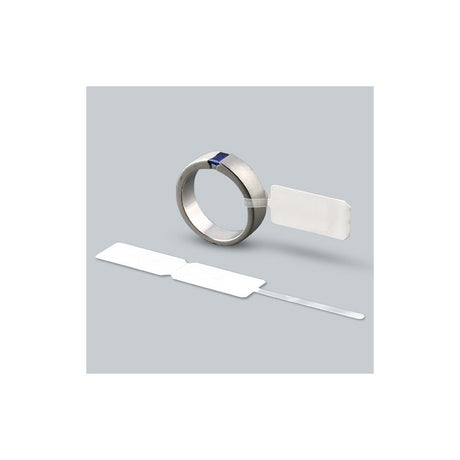 Rola Etichete Bijuterii, Vivimall, 1000 et./rola, din Plastic, 90 x 30 mm, Alb - vivimall.ro