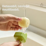 Rola pentru scame, Vivimall, Indreptator de Scame Laviabila, forma de Cub din plastic, Portabil si Dragut 6 x 4.3 x 4.3 cm, Verde Matcha - vivimall.ro