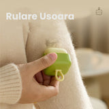 Rola pentru scame, Vivimall, Indreptator de Scame Laviabila, forma de Cub din plastic, Portabil si Dragut 6 x 4.3 x 4.3 cm, Verde Matcha - vivimall.ro