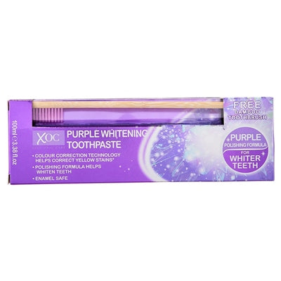 Pasta de Dinti & Perie XOC - Purple 100ML - Îngrijire Utile