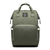 Rucsac Multifunctional pentru Mamici, Vivimall, din Panza Oxford, Compartimentare Multipla, Impermeabil, 43 x 18 x 26 cm, Verde Army - vivimall.ro