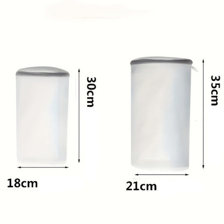 Sac Cilindric pentru Spalare Incaltaminte, Vivimall, Dimensiuni Mici, pentru Masina de Spalat, 31x18x3 cm, Alb - vivimall.ro