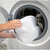 Sac pentru spalare si uscare incaltaminte Vivimall, compatibil cu masina de spalat, material rezistent, 42 x 24 x 24 cm, alb - vivimall.ro