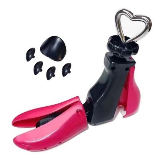 San/Calapod Pro Reglabil, Alungire si Largire 4 Directii, Marime 35-42, Pantofi, Ghete, Adidasi, Arc, Roz/Negru - vivimall.ro