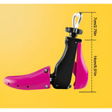 San/Calapod Pro Reglabil, Vivimall, Alungire si Largire 4 Directii, Marime 40-47, Pantofi, Ghete, Adidasi, Arc, 22 x 21.5 x 7 cm, Roz / Negru - vivimall.ro