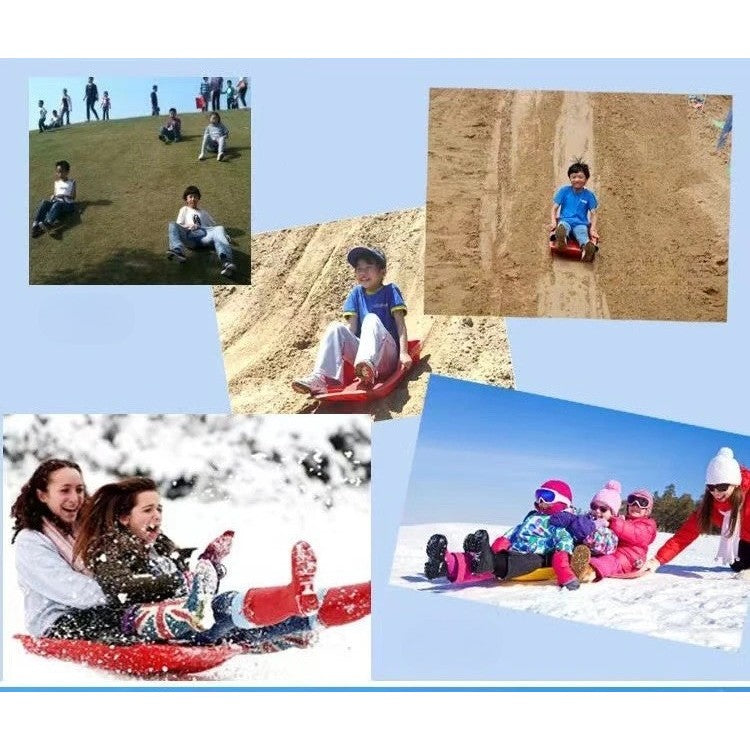 Sanie, Flippy, din Plastic, +3 Ani, 87 x 40 x 17.5 cm, cu Frana si Franghie, pentru Adulti si Copii, Albastru - vivimall.ro