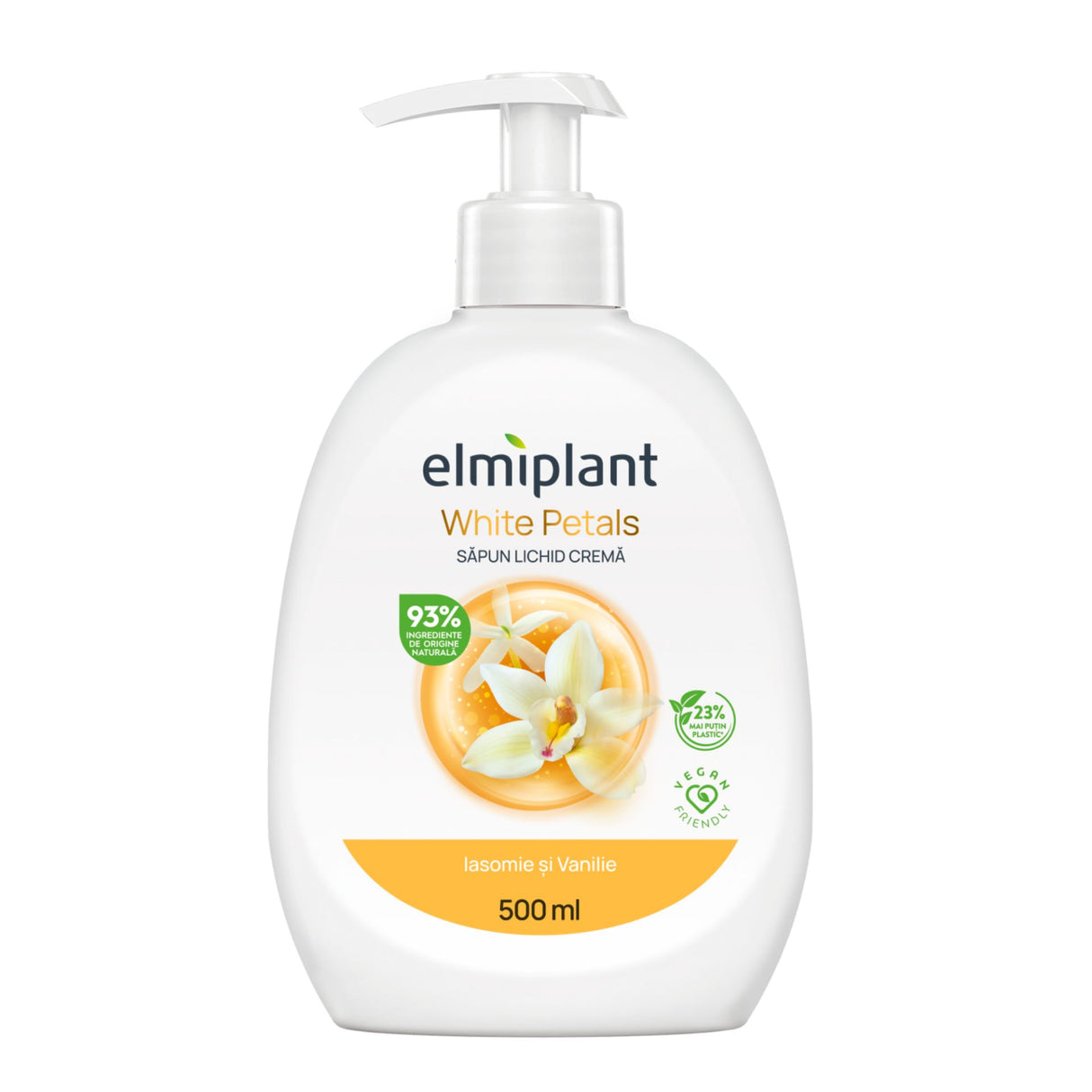 Sapun Lichid Crema, Elmiplant, Iasomie si Vanilie, 500 ml - vivimall.ro