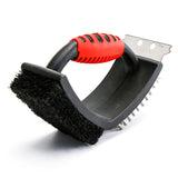 Sarma pentru Gratar, Vivimall, 3 in 1, cu Racleta si Burete, Sarna din Otel Inoxidabil, 16 x 7 x 11 cm - vivimall.ro