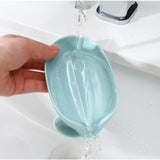 Savoniera Vivimall, cu scurgere, pentru sapun, cu ventuza, material ABS, 13 x 8.5 x 10.5 cm, albastru - vivimall.ro