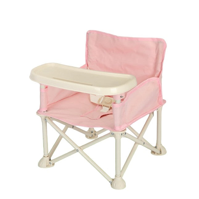 Scaun de Masa pentru Bebelusi si Copii, Flippy, Tavita si Husa Detasabile, Multifuncțional, Stabil, Centura de Siguranta, Cos de Depozitare, Roz, cu Umbrela Roz, de la 6 Luni - vivimall.ro