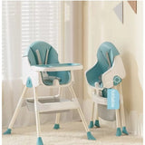 Scaun de Masa Pliabil 3in1, Flippy, Reglabil, Multifunctional, 3 Pozitii, Masuta si Husa Detasabile, Centura de Siguranta, Albastru - vivimall.ro