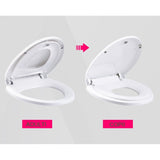 Capac de Toaleta cu Reductie 2 in 1, Vivimall, pentru Copii si Adulti, Coborare Lenta si Silentioasa, Instalare Usoara, din PP5 , in Forma de U, Alb - vivimall.ro