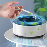 Scrumiera Multifunctionala Cu Absorbtie, Incarcare Usb, Cu Purificator De Aer, Scrumiera Cu Absorbtie Fum, 14,5 X 14 X 7,5 Cm - vivimall.ro