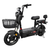 Scuter electric 48V 500W negru, model KG, vedere laterală completă, autonomie 60-80 km