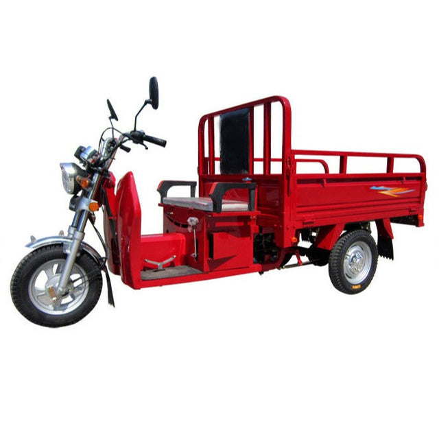 Triciclu Electric de Marfa XPB, Vivimall, Viteza Maxima 25 km/h, 1600W, 60V/35Ah, Fara Permis, Mototricicleta Electrica de Transport, Rosu - vivimall.ro