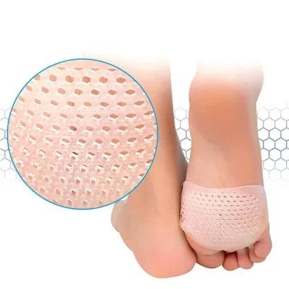 Set 2 Branturi cu Gel, Vivimall, pentru Metatarsiene, Pernute din Silicon Gel, Universale, Separator Corectie Pozitie Degete Picior, Crem - vivimall.ro
