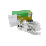Sectiune Instalatie de Craciun Flippy, Tip Perdea, cu Flash ,2 X 2 m, 240 LED-uri, Interconectabila, Fir Transparent, Alb Cald - vivimall.ro