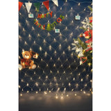 Sectiune Instalatie de Craciun Vivimall, Tip Plasa, 320 LED-uri, 3 m x 3 m, 8 jocuri de lumini, Interconectabila, Fir transparent, Alb cald - vivimall.ro