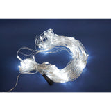 Sectiune Instalatie de Craciun Flippy, Tip Plasa, 320 LED-uri, 3 m x 3 m, 8 jocuri de lumini, Interconectabila, Fir transparent, Alb rece - vivimall.ro