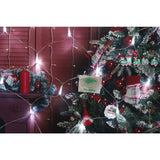 Sectiune Instalatie de Craciun Flippy, Tip Plasa, 80 LED-uri, 2 m x 1 m, 8 jocuri de lumini, Interconectabila, Fir transparent, Alb rece - vivimall.ro