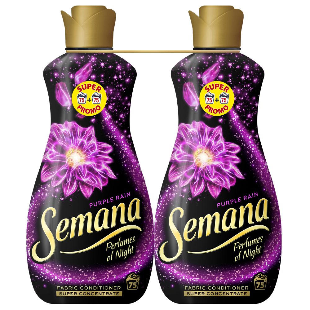 Balsam pentru Rufe, SEMANA, 2 x Purple Rain Promo, 1.65 L - vivimall.ro