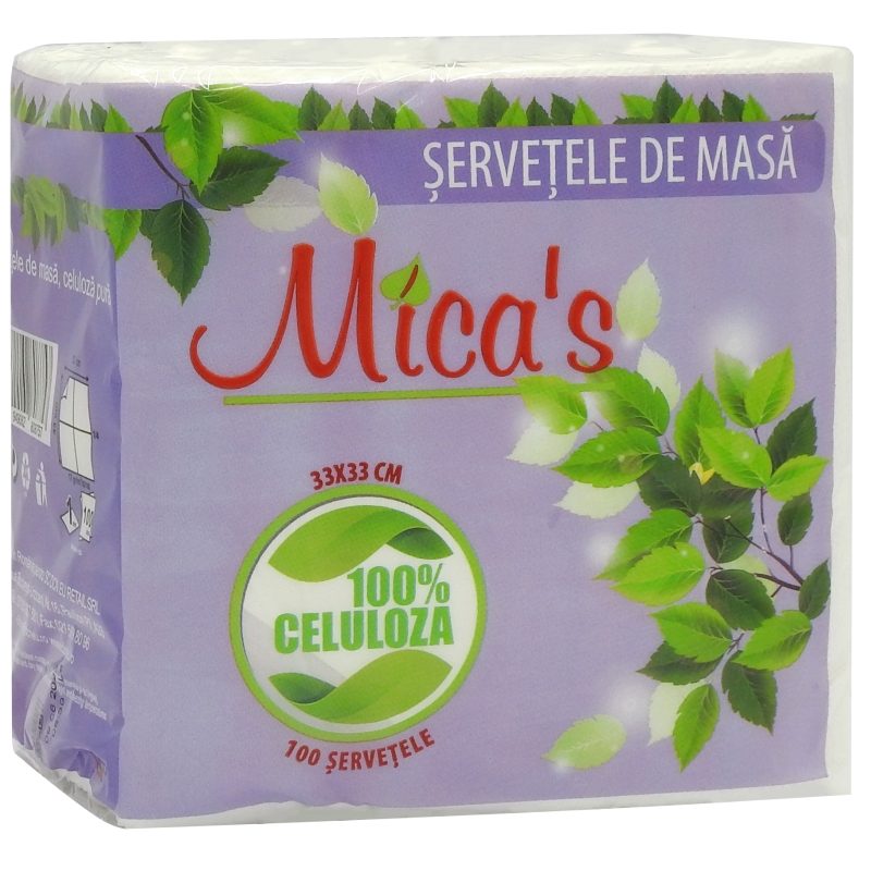 Servetele, Micas, Masa 1STR 33x33cm 100 buc