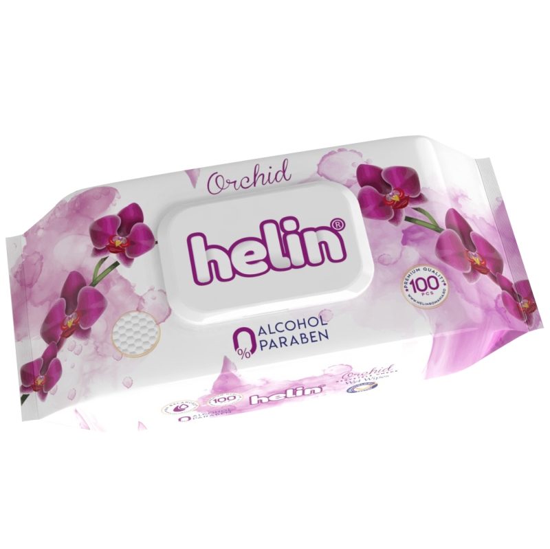 Servetele Umede, Helin, 100 buc Orhidee