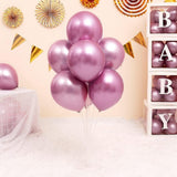 Set 10 Baloane Din Latex Chrome Mov | VivaParty
