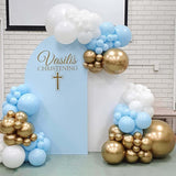 Set 10 Baloane din Latex, Vivimall, Model Party, 13 cm, 1 g, Bleu - vivimall.ro