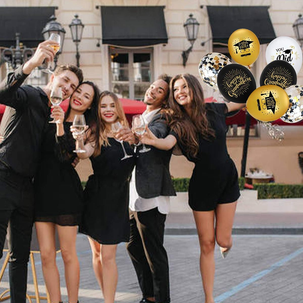 Set 10 Baloane Din Latex Absolvire | GalaBalloons - vivimall.ro