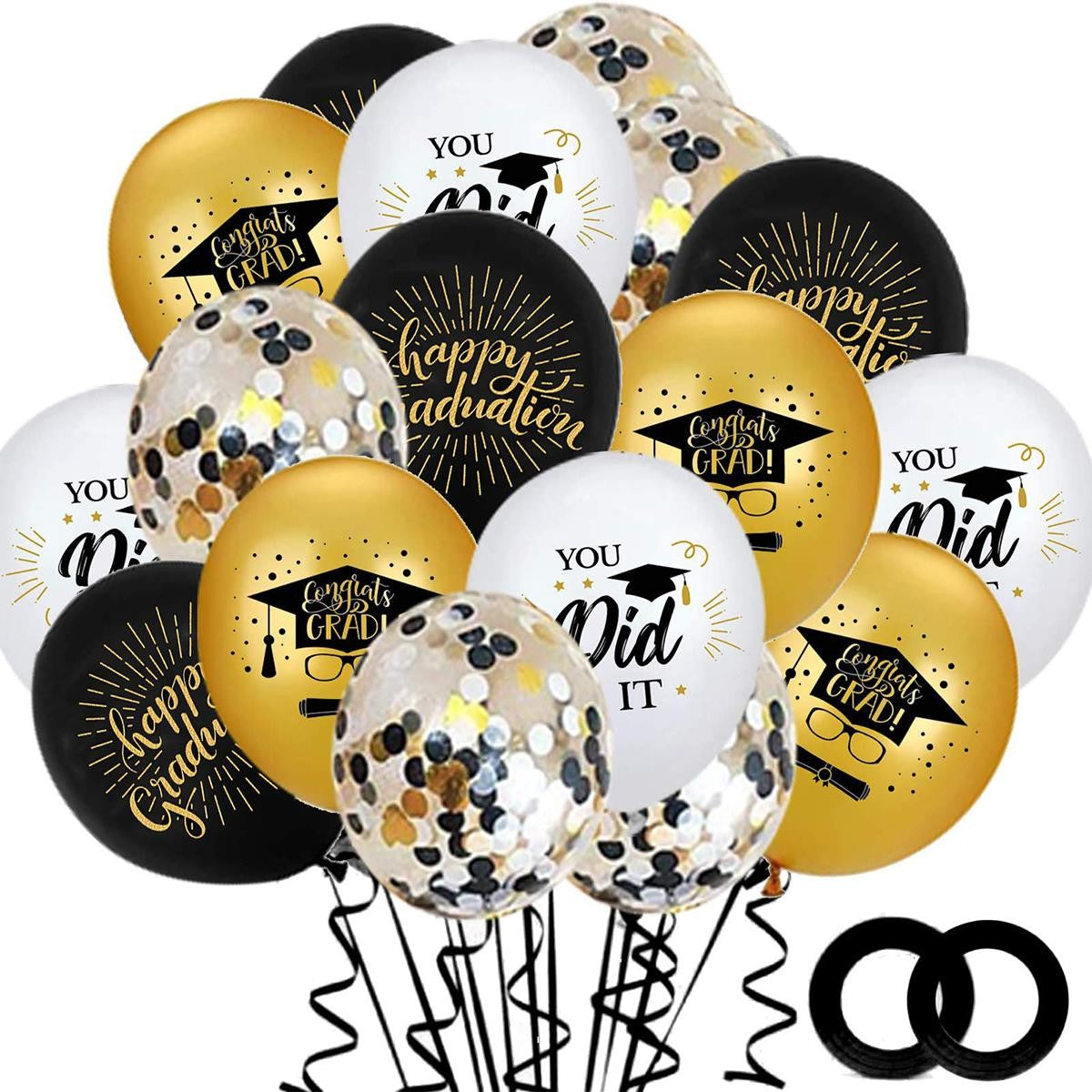 Set 10 Baloane Din Latex Absolvire | GalaBalloons - vivimall.ro