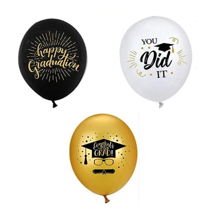 Set 10 Baloane Din Latex Absolvire | GalaBalloons - vivimall.ro